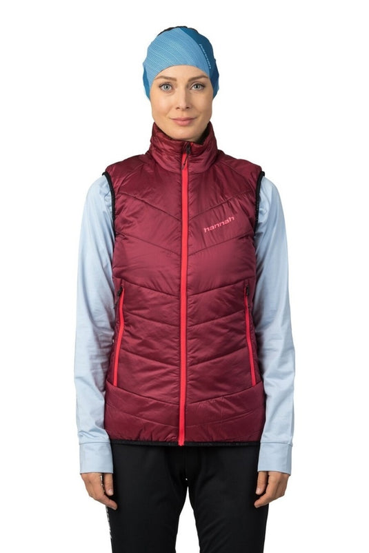 Damen-Wanderweste Hannah Mirra Vest Biking rot