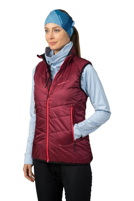 Damen-Wanderweste Hannah Mirra Vest Biking rot