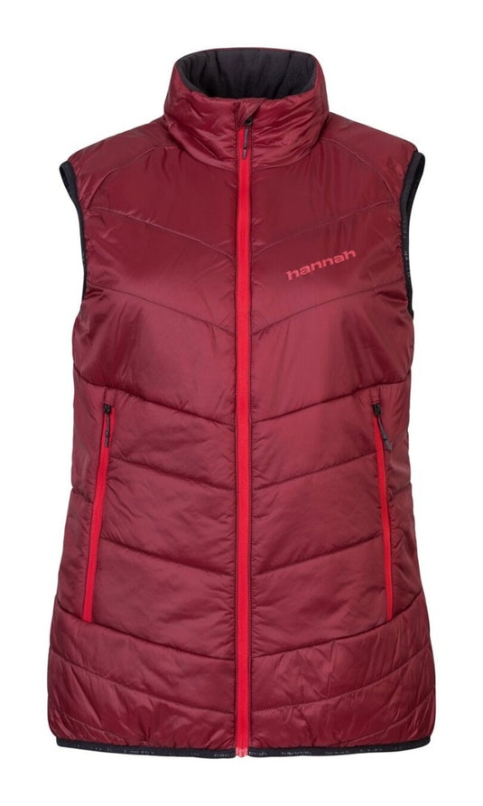 Damen-Wanderweste Hannah Mirra Vest Biking rot