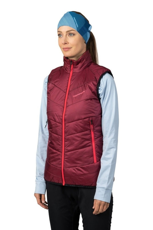 Damen-Wanderweste Hannah Mirra Vest Biking rot