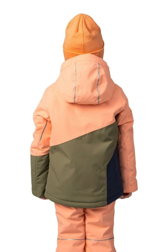 Kinder-Skijacke Hannah Kigali JR Cantaloupe/Burn Olive