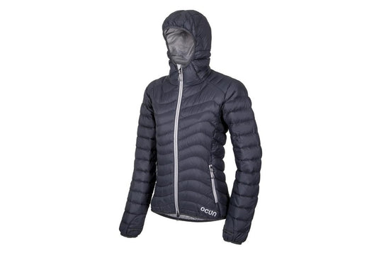 Damen-Daunenjacke Ocún Tsunami Eco Women Anthrazit-Ebenholz