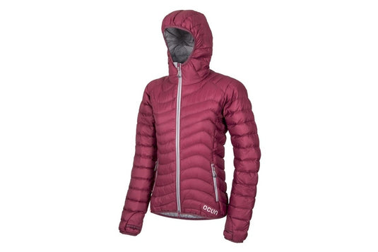 Damen-Daunenjacke Ocún Tsunami Eco Women Rose kastanienbraun