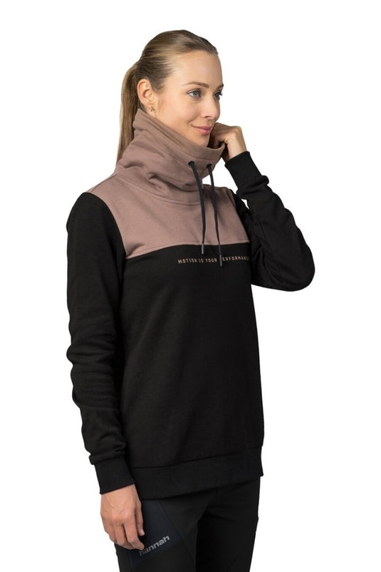 Damen-Sweatshirt Hannah Sibele Anthrazit/Coca-Mokka