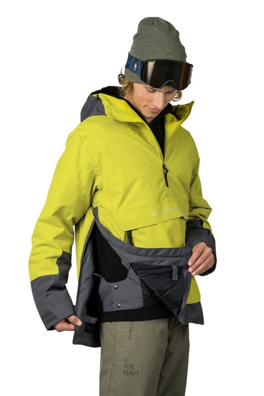 Herren-Skijacke Hannah Patty FD Citronelle/Asphalt