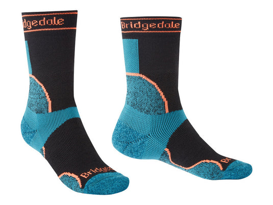 Damensocken Bridgedale Trail Run MW T2 MS Crew Damen schwarz