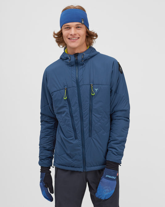 Windjacke für Herren Silvini Lupo Marine-Limette