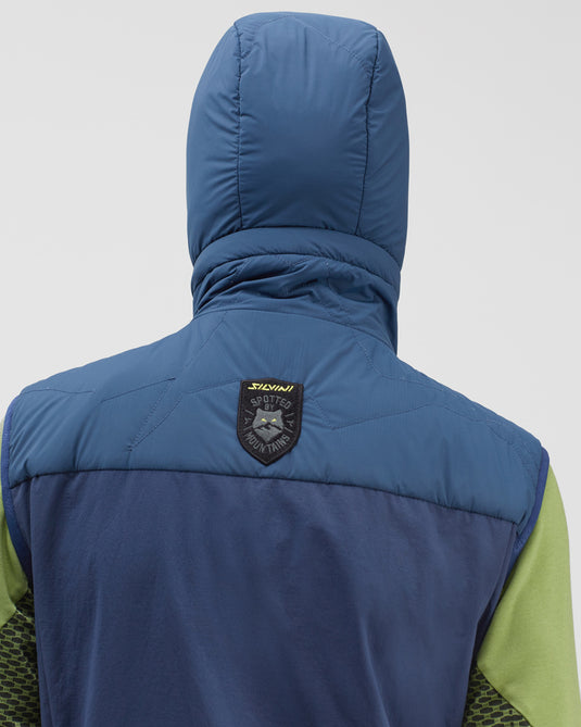 Herren-Ski-Alpinweste Silvini Polaro Marine-Limette