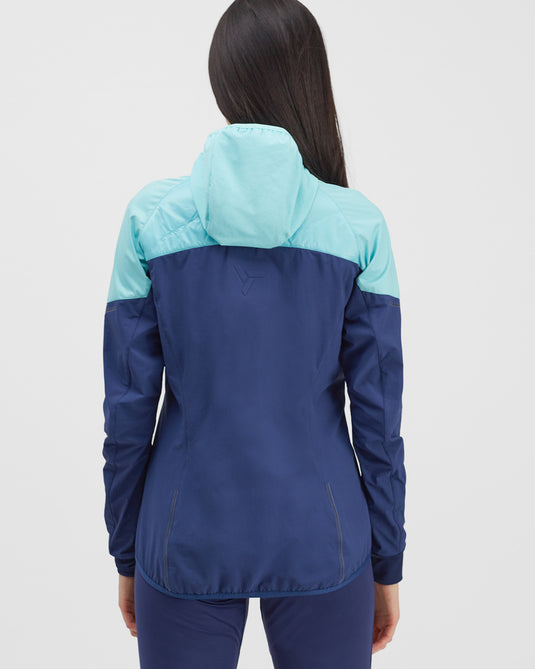 Damen Winterjacke Silvini Aspirino Marine-Türkis