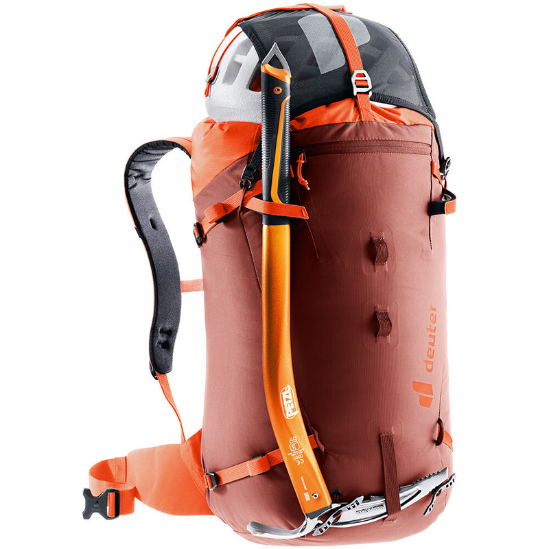 Laden Sie das Bild in Galerie -Viewer, Kletterrucksack Deuter Guide One Size 30L Redwood/Papaya
