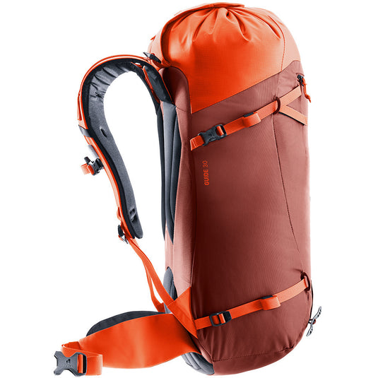 Kletterrucksack Deuter Guide One Size 30L Redwood/Papaya