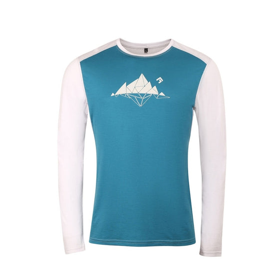 Herren Funktions-Merinoshirt Direct Alpine Furry Smaragd/Grau