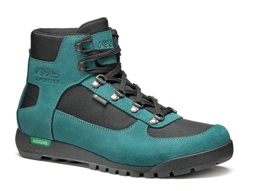 Damen Stiefeletten Asolo Supertrek GTX ML Erde Petroleum/Schwarz