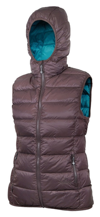 Damen-Daunenweste Warmpeace Yuba Lady Shale/Hafenblau