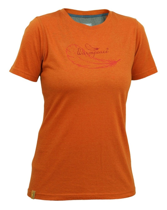 Damen-T-Shirt mit kurzen Ärmeln Warmpeace Lynn Lady Caldera orange