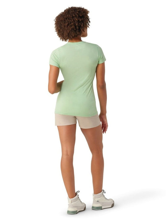 Damen Funktions-T-Shirt Smartwool W Merino Short Sleeve Tee Pistachio