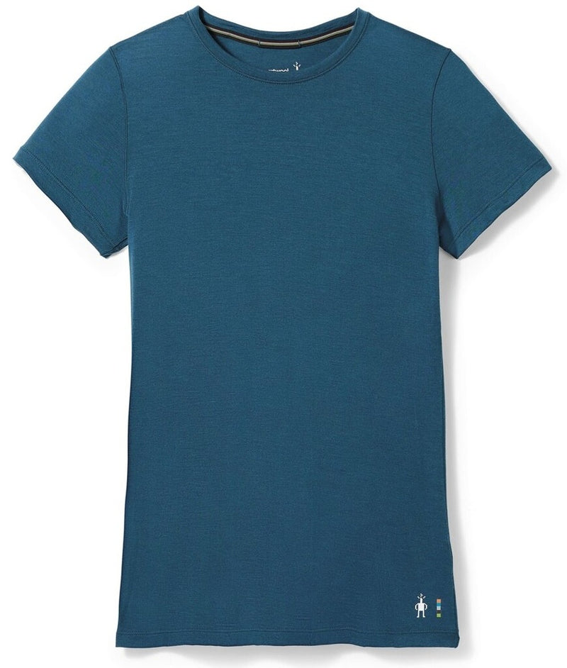 Laden Sie das Bild in Galerie -Viewer, Damen Funktions-T-Shirt Smartwool W Merino Short Sleeve Tee Twilight blau
