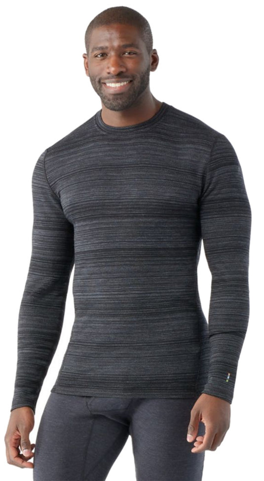 Herren-Funktions-T-Shirt mit langen Ärmeln Smartwool M Classic Thermal Merino Crew Boxed Black Farbwechsel