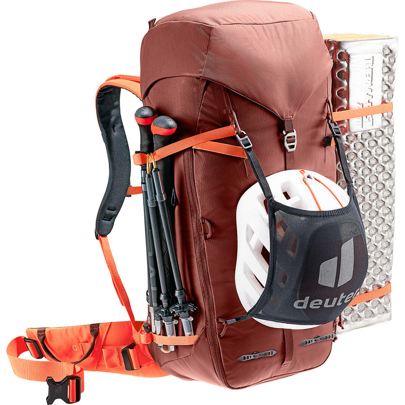 Laden Sie das Bild in Galerie -Viewer, Bergsteiger-Expeditionsrucksack Deuter Guide 34+8L Redwood-Papaya
