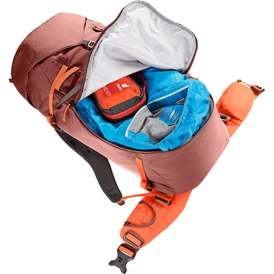 Bergsteiger-Expeditionsrucksack Deuter Guide 34+8L Redwood-Papaya