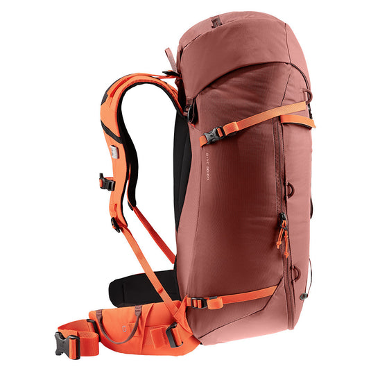 Bergsteiger-Expeditionsrucksack Deuter Guide 34+8L Redwood-Papaya