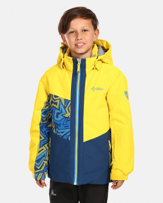 Jungen-Skijacke Kilpi Ateni-JB gelb