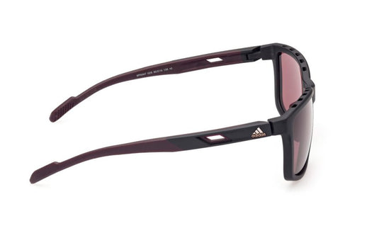 Sonnenbrille Adidas Sport SP0047 Mattschwarz/Bordeaux