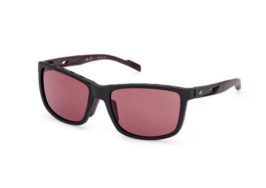 Sonnenbrille Adidas Sport SP0047 Mattschwarz/Bordeaux