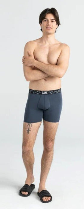 Herren-Boxershorts Saxx Viber Super Soft Boxer Brief india ink/amaze-zing