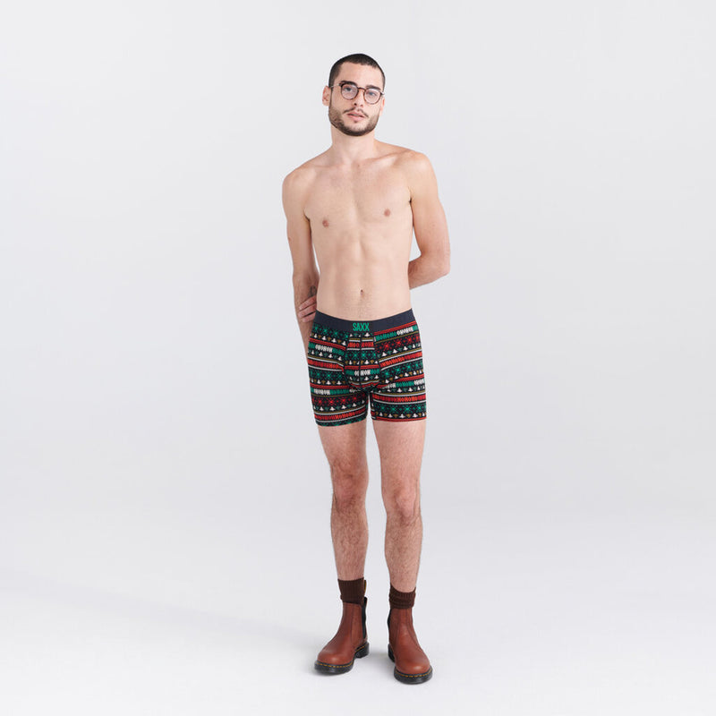 Laden Sie das Bild in Galerie -Viewer, Herren-Boxershorts SAXX Ultra Ssoft BB Fly Holday swtr-blk
