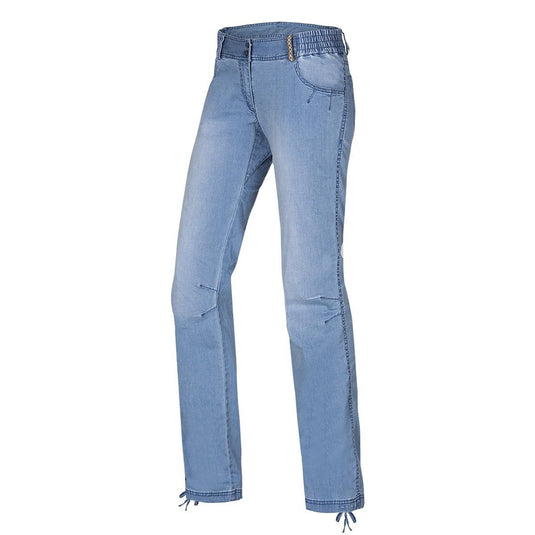 Damen-Kletterhose Ocún Inga Jeans hellblau