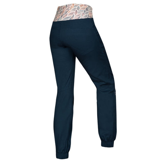 Damen-Kletterhose Ocún Sansa Pants blauer mondheller Ozean