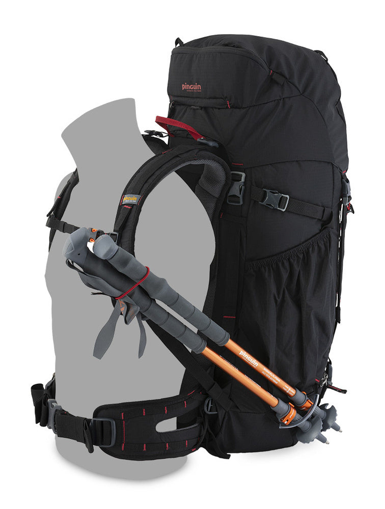 Laden Sie das Bild in Galerie -Viewer, Wanderrucksack Pinguin Walker 50L schwarz
