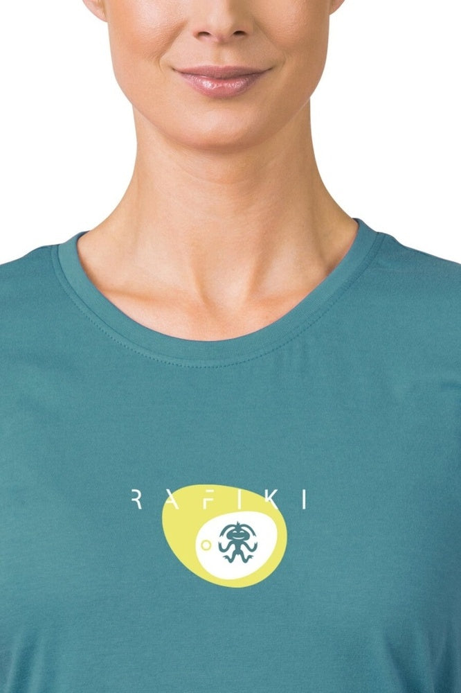 Laden Sie das Bild in Galerie -Viewer, Damen-T-Shirt Rafiki Mello Bretagneblau
