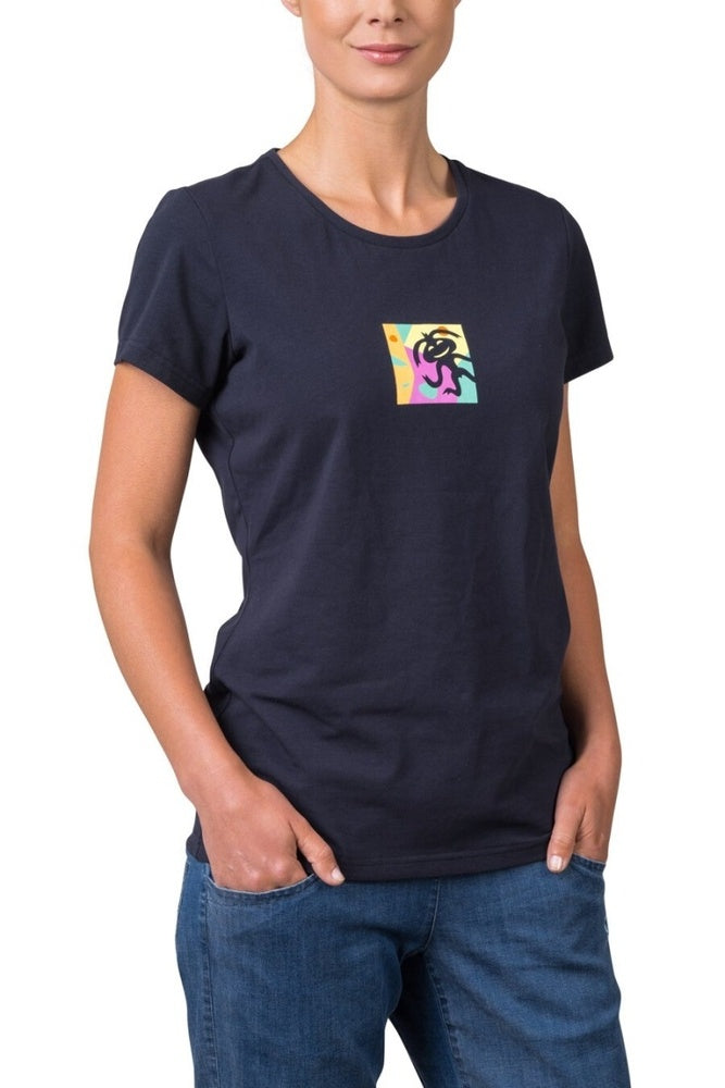 Laden Sie das Bild in Galerie -Viewer, Damen-T-Shirt Rafiki Mello Tusche
