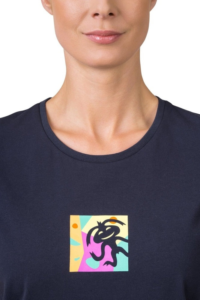 Laden Sie das Bild in Galerie -Viewer, Damen-T-Shirt Rafiki Mello Tusche
