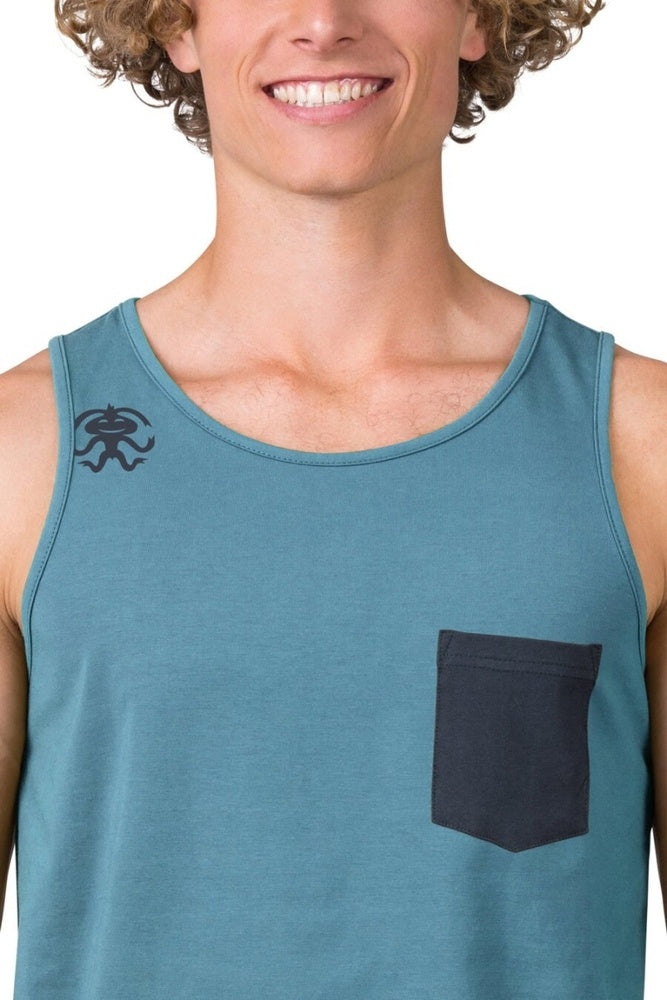 Laden Sie das Bild in Galerie -Viewer, Herren-Tanktop Rafiki Slab bretagneblau
