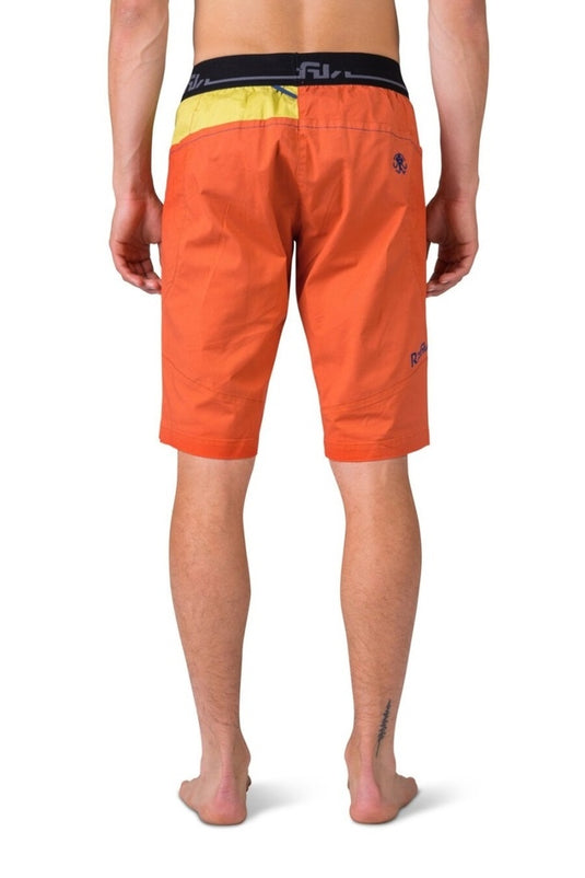 Herren-Klettershorts Rafiki Megos red clay/cress