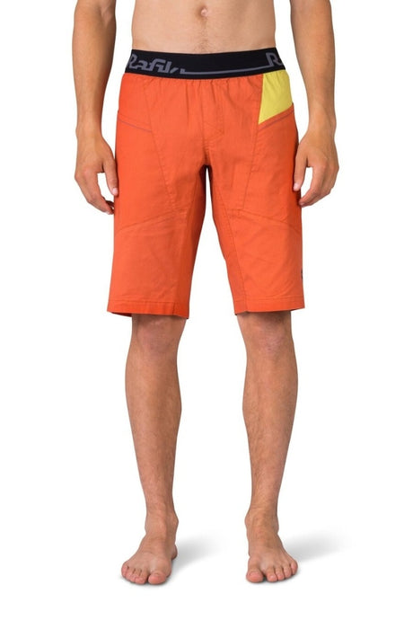 Herren-Klettershorts Rafiki Megos red clay/cress