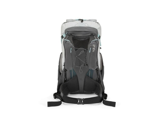 Ultraleichter Damenrucksack RAB ND 40L Zinn/Graphen