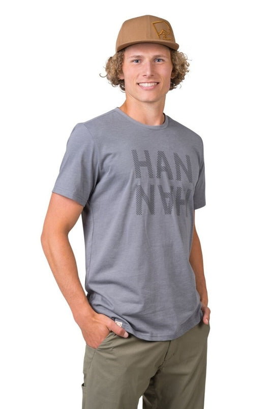 Herren T-Shirt Hannah Grem stahlgrau mel (schwarz)