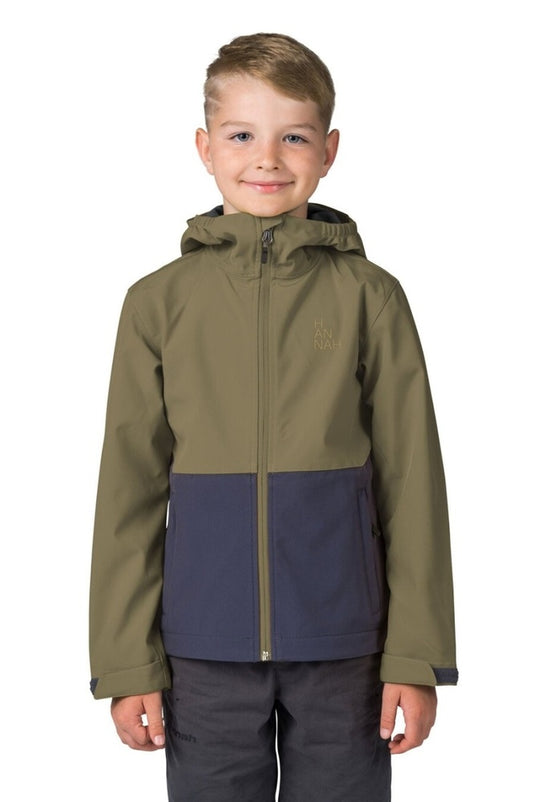 Softshelljacke für Jungen Hannah Wat JR Military Olive/India Ink