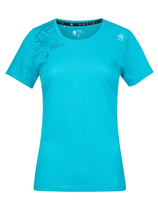 Damen T-Shirt Rafiki Akiyo Pfauenblau