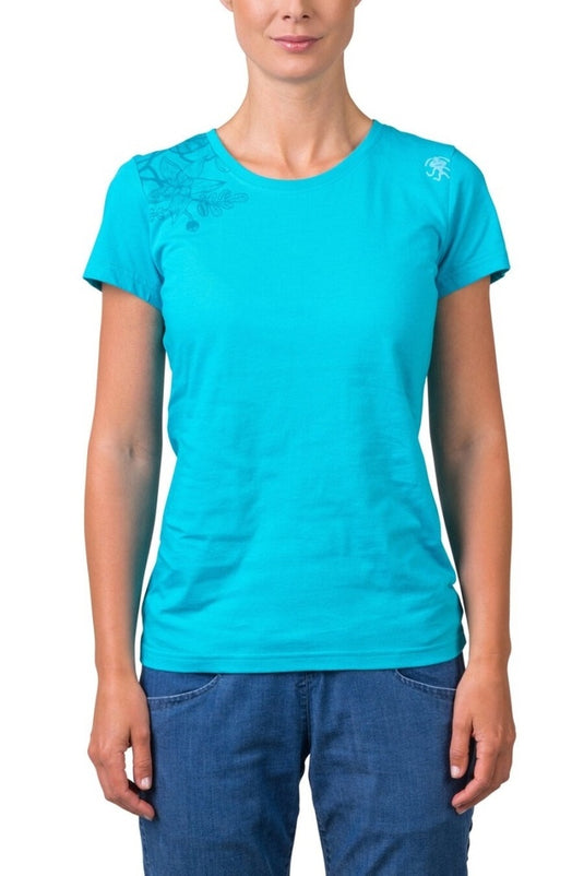 Damen T-Shirt Rafiki Akiyo Pfauenblau