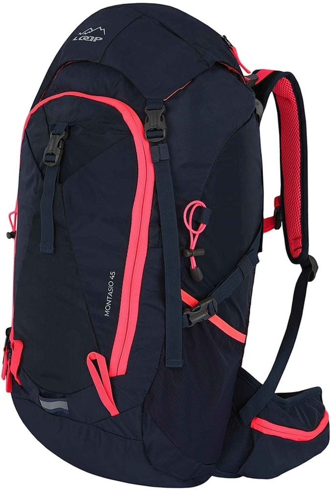 Laden Sie das Bild in Galerie -Viewer, Outdoor-Rucksack Loap Montasio 45L dunkelblau/rosa
