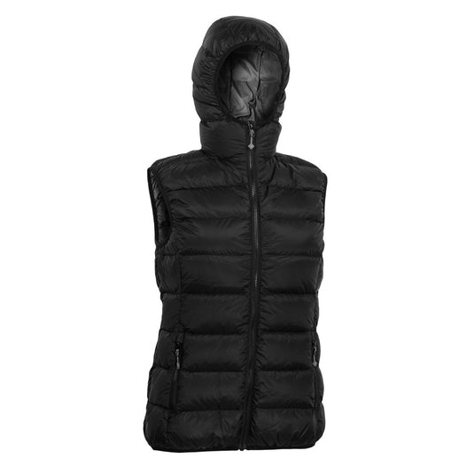 Damenweste Warmpeace Yuba Lady schwarz/schwarz