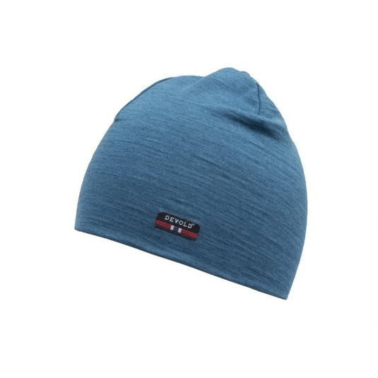 Merinomütze Devold Breeze 150 Beanie blau melange