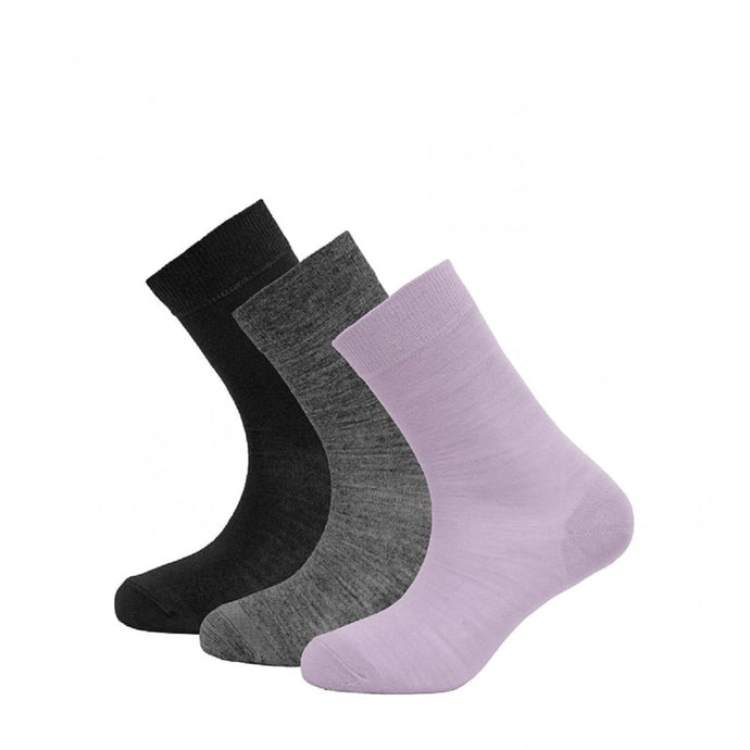 Damen-Wollsocken-Set Devold Daily Merino 3er-Pack WMN Orchidee 36-40