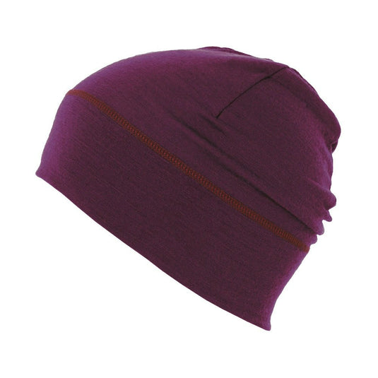 Mütze MATT 5805 Leichte Merinowolle Beanie Aubergine