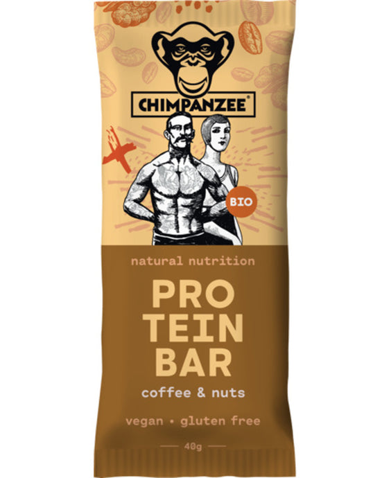 Proteinriegel Chimpanzee Bio Proteinriegel 40g Kaffee - Nüsse